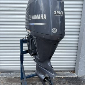 Used 2014 Yamaha F150LA 150hp-4-Stroke 20-Shaft Outboard Motor