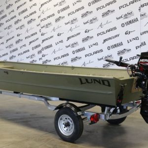 New Lund Jon Z1440M Aluminium Boat with New Mercury 20HP 4-Stroke and Trailer