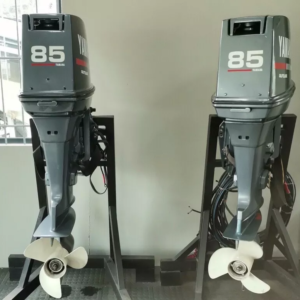 Twin Yamaha 85hp 2 Stroke 20'' Outboard Motors