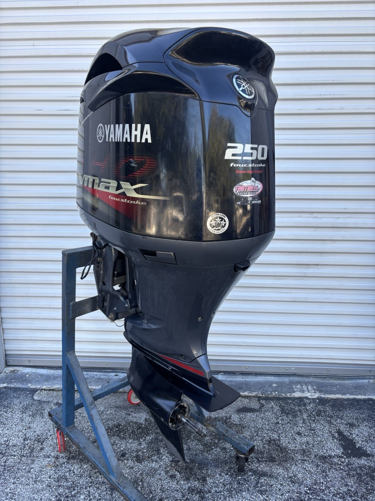 Used 2012 Yamaha VF250LA 250hp Vmax 4 Stroke 25 Shaft Outboard Motor