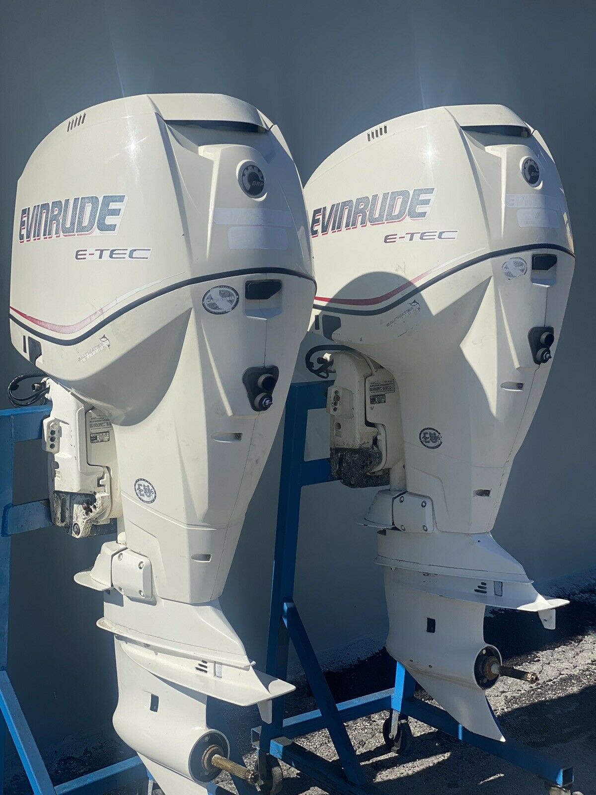 Pair 2006 Evinrude E-Tec 250Hp 2 Stroke Outboard Motors - Image 10